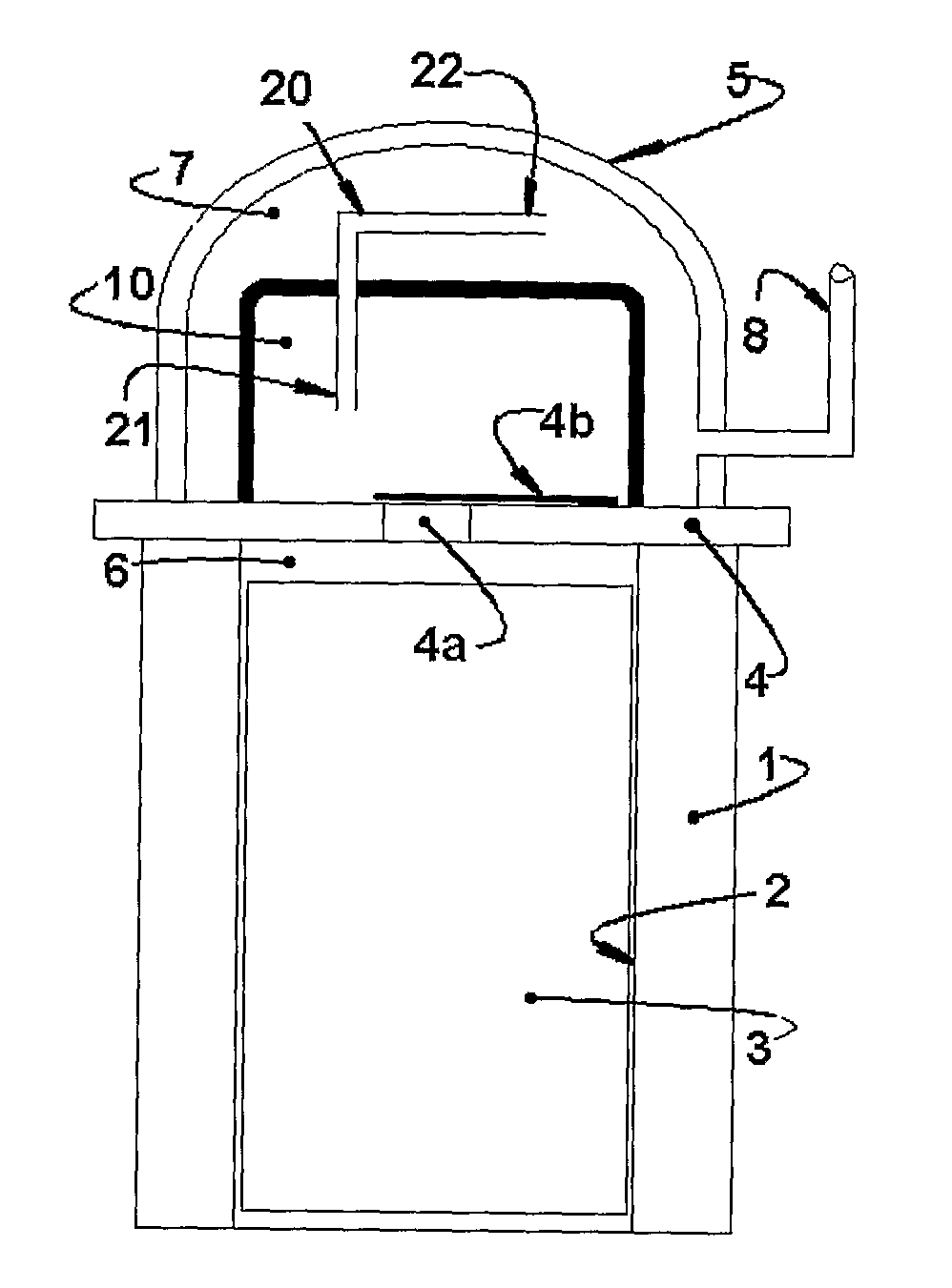 System for attenuating pulsation in the gas discharge of a refrigeration compressor