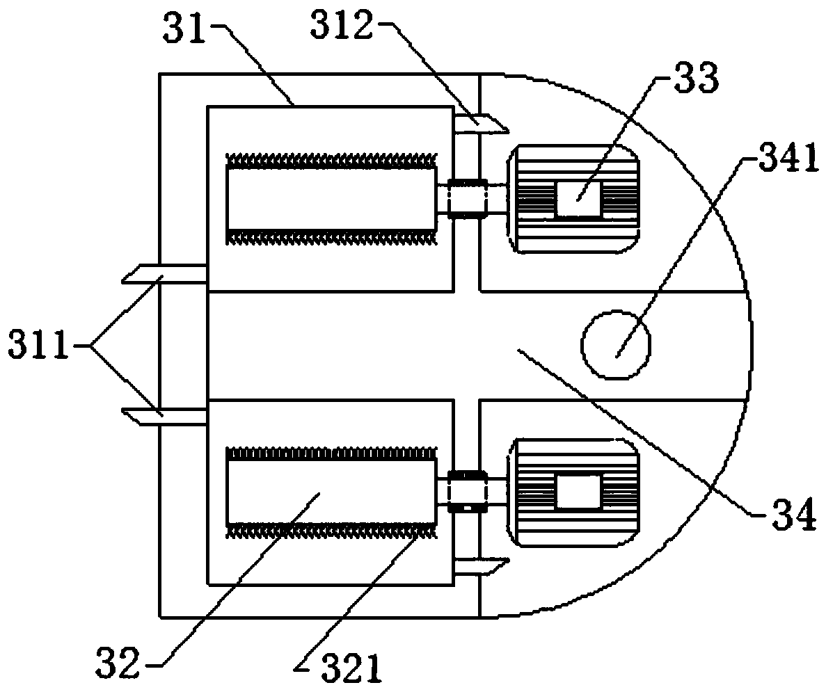 Integrated device for paintbrush containing, color mixing and cleaning