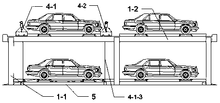 Multilayer parking equipment with lifting and translating mechanisms