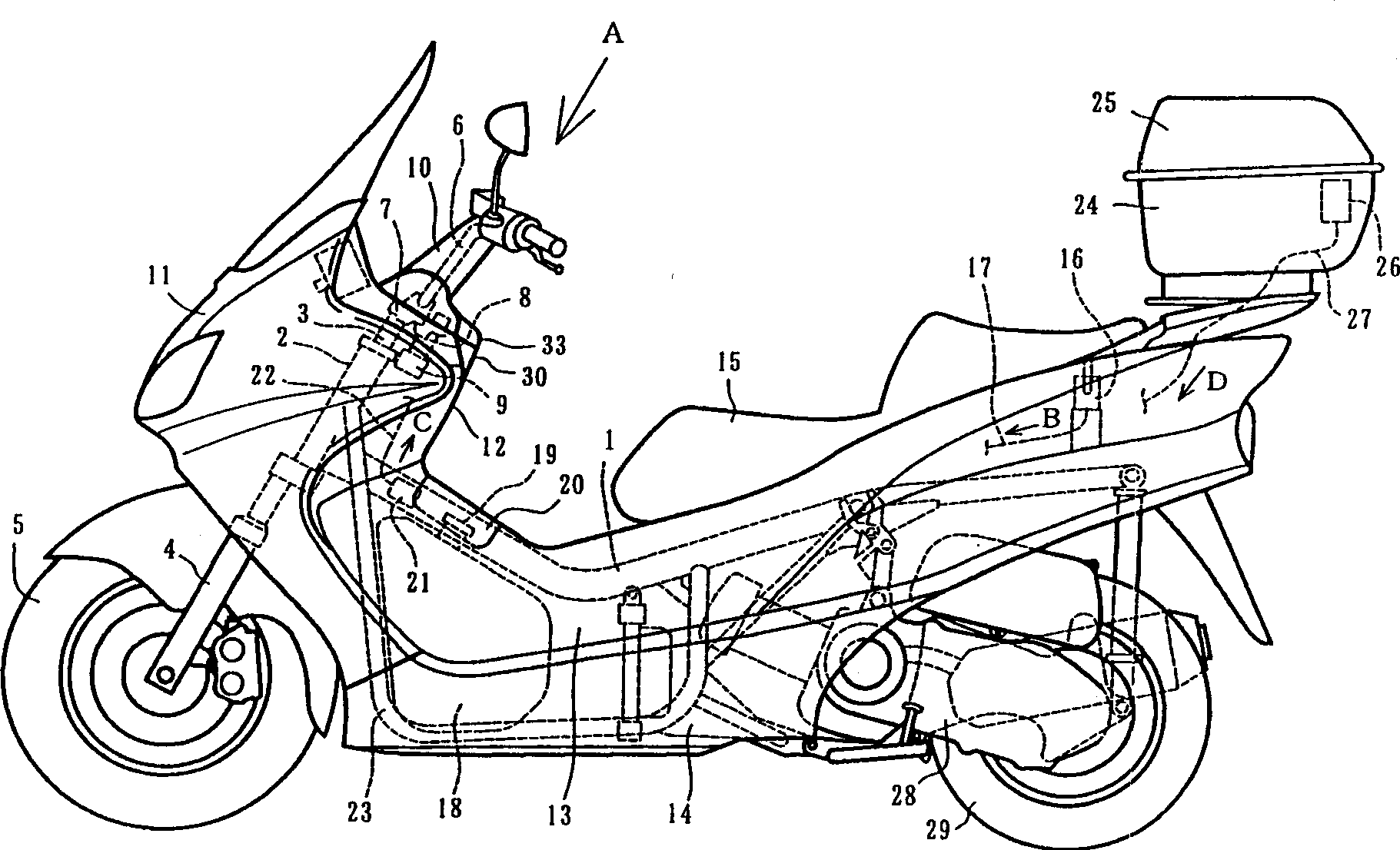 Appliance preventing unauthorised unlocking device of unlocking device for motor two-wheel cycle