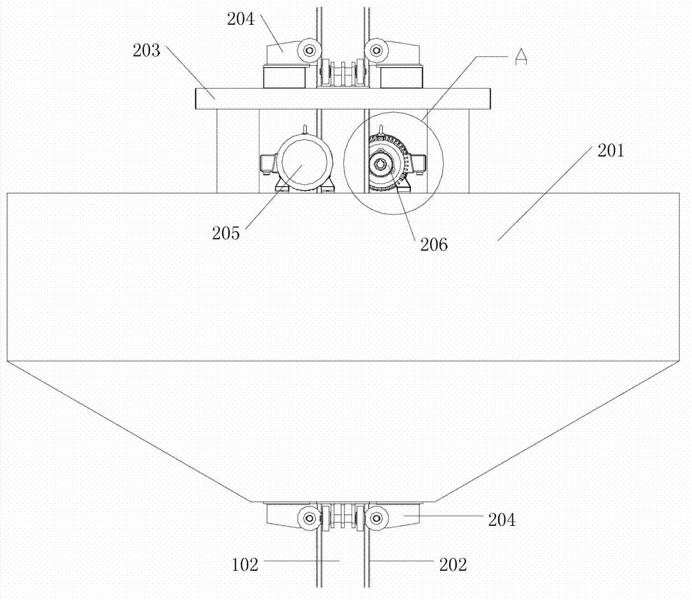 Mechanical combination type oscillating floater wave energy power generation device