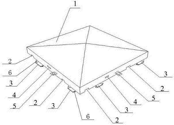 Three-dimensional vertical thermal insulation decorative pinch plate