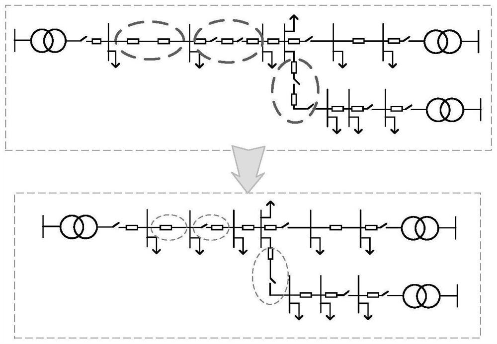 Power distribution network topology identification method based on voltage correlation coefficient