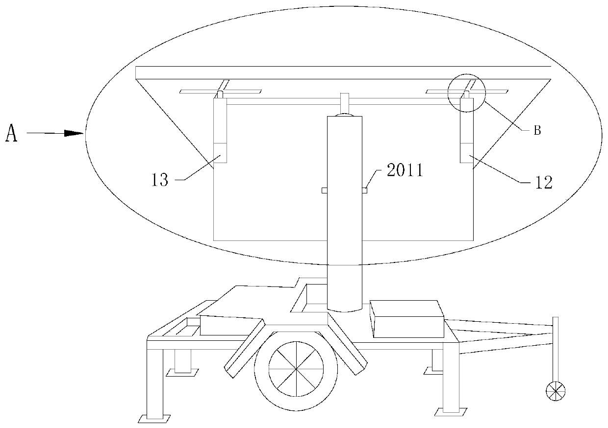 Intelligent movable LED traffic guiding system