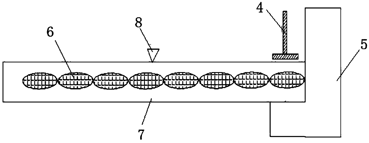 Method for realizing accurate positioning and accurate pushing of materials